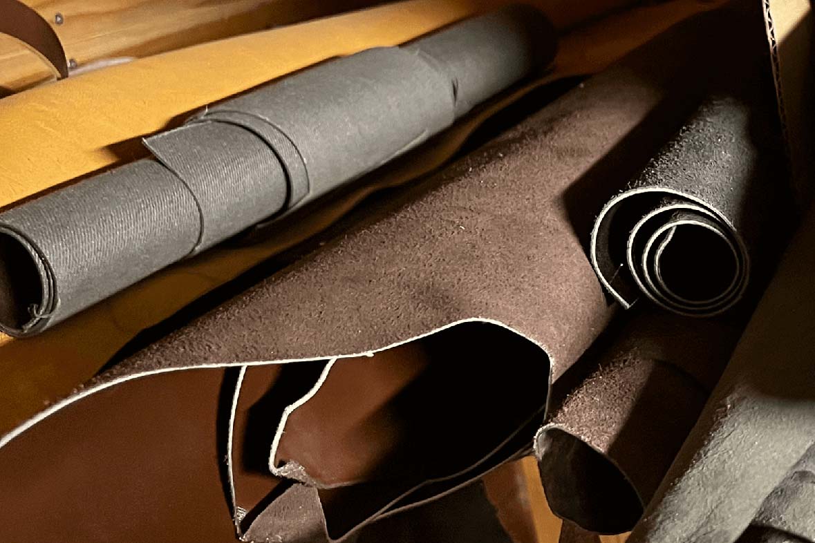 Vystavená surová kůže